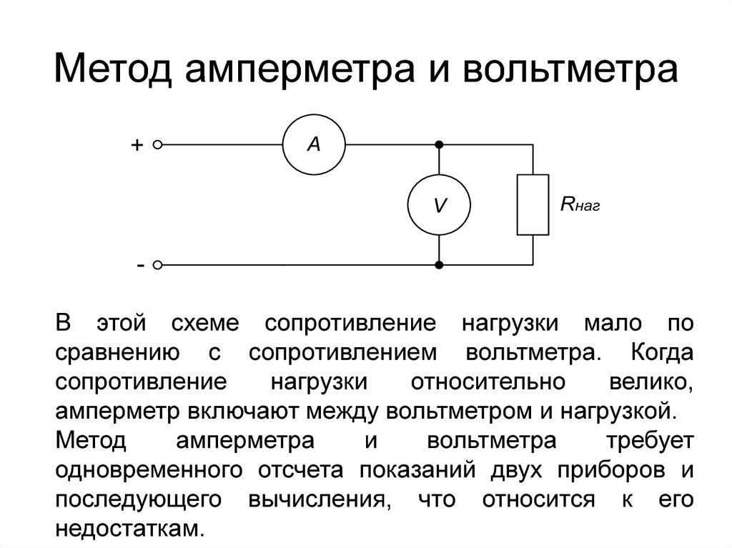 Схема с сопротивлением