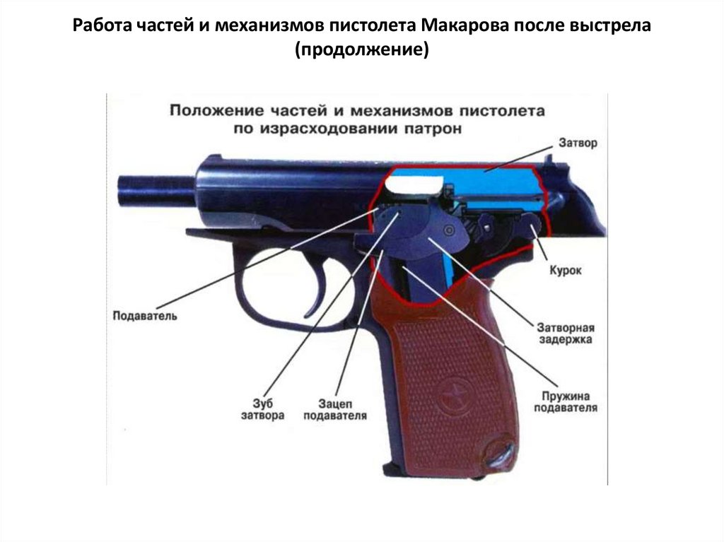 Из чего состоит пм. Предохранитель пистолета Макарова части. ПМ Макаров части. Составные части пистолета Макарова.