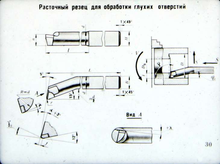 Растачивание схема обработки