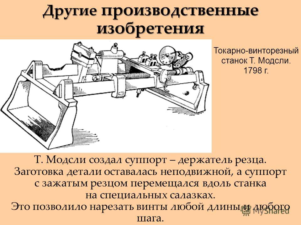 История создания токарного станка проект 7 класс