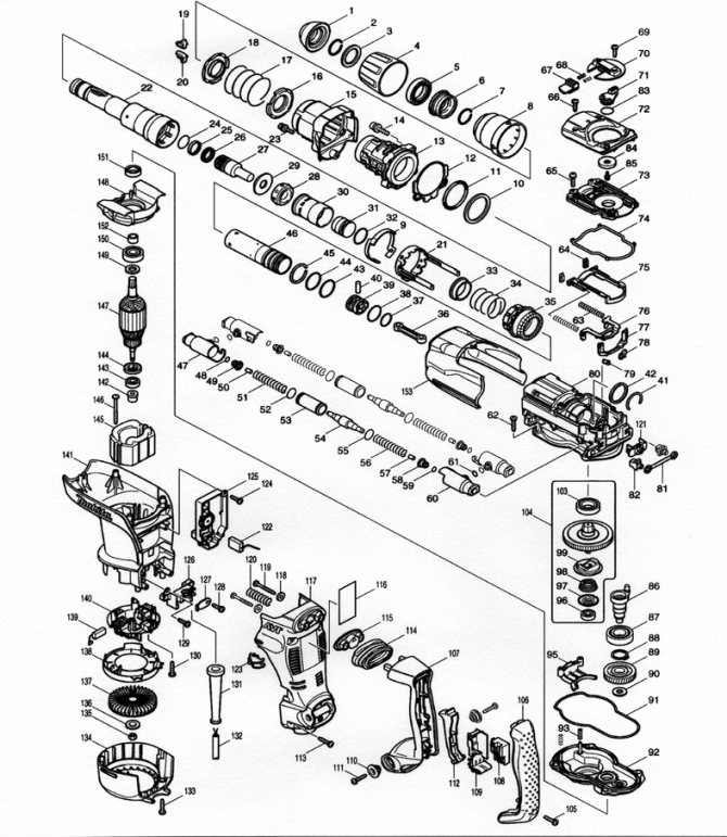 Ремонт перфоратора макита своими руками схема