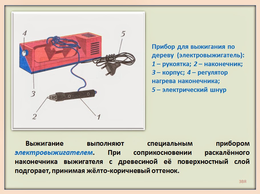 Выжигатель по дереву схема