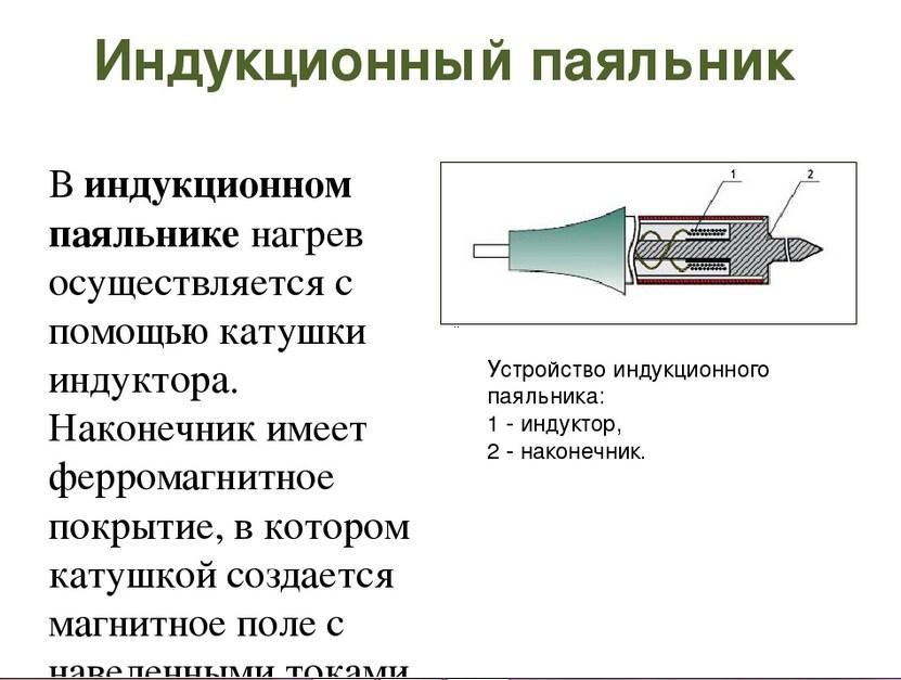 Устройство нагревательного элемента индукционной станции для пайки