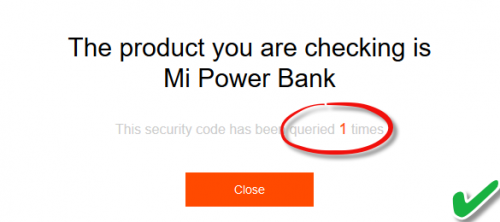 mi verify security code