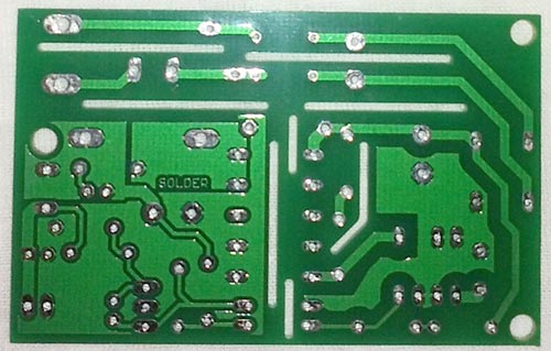 12v 1A SMPS Circuit PCB Back
