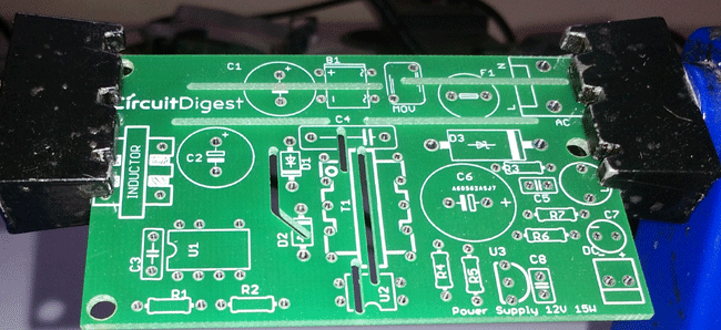 Assembling PCB for 12v 1A SMPS Circuit