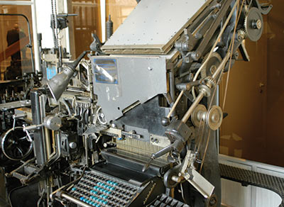 Рис. 5. Автомат-наборщик очень часто можно встретить в музеях профильных учебных заведений и типографий