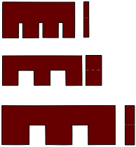 drawing of dentil molding profiles