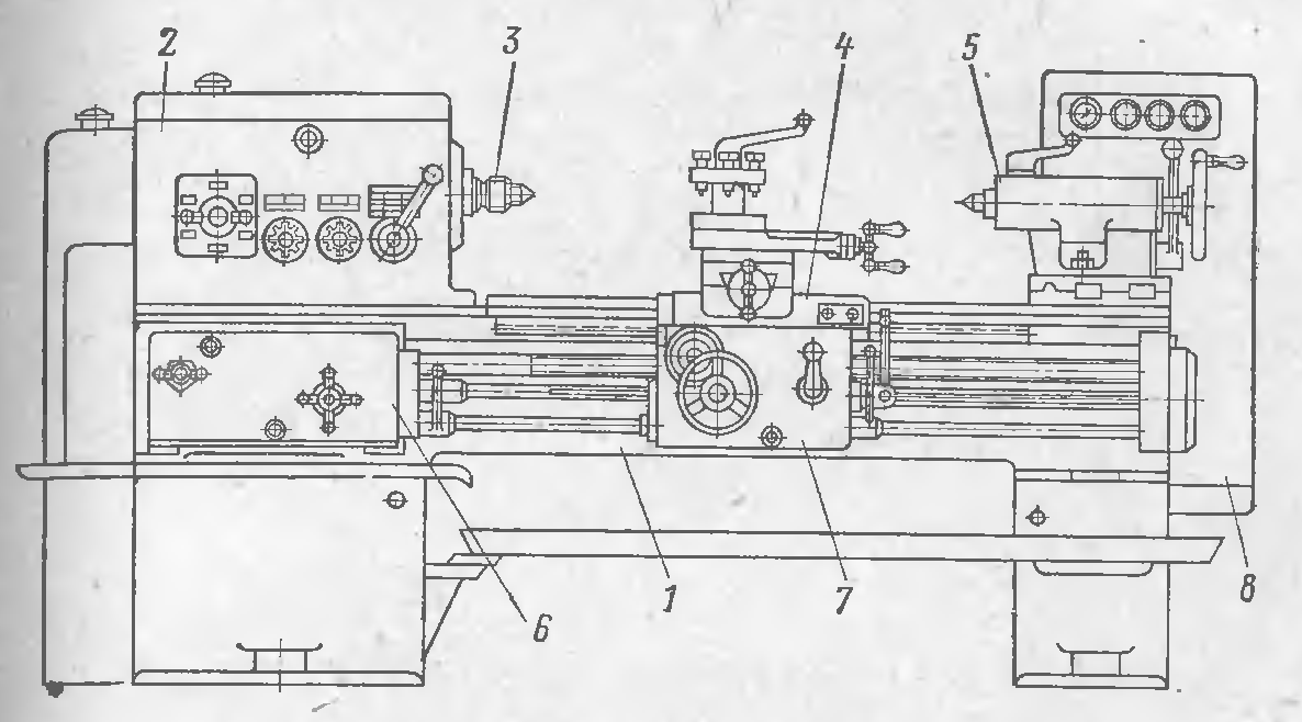 Чертеж станины 1к62