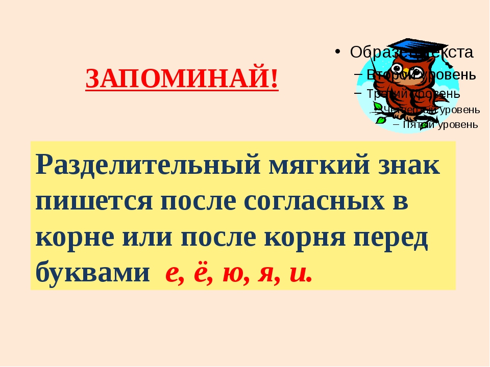 Когда в словах пишется разделительный мягкий знак 2 класс школа россии презентация