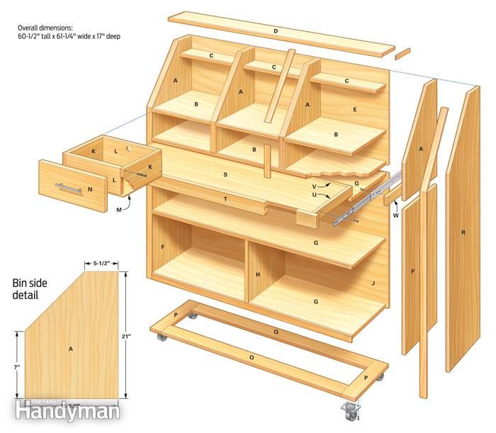 Шкаф для инструментов деревянный в квартире