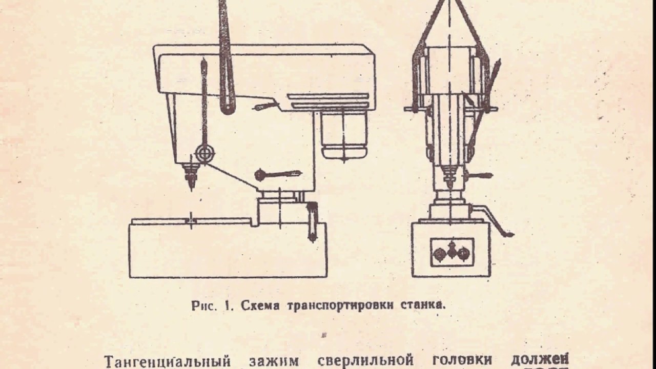 Схема советского сверлильного станка