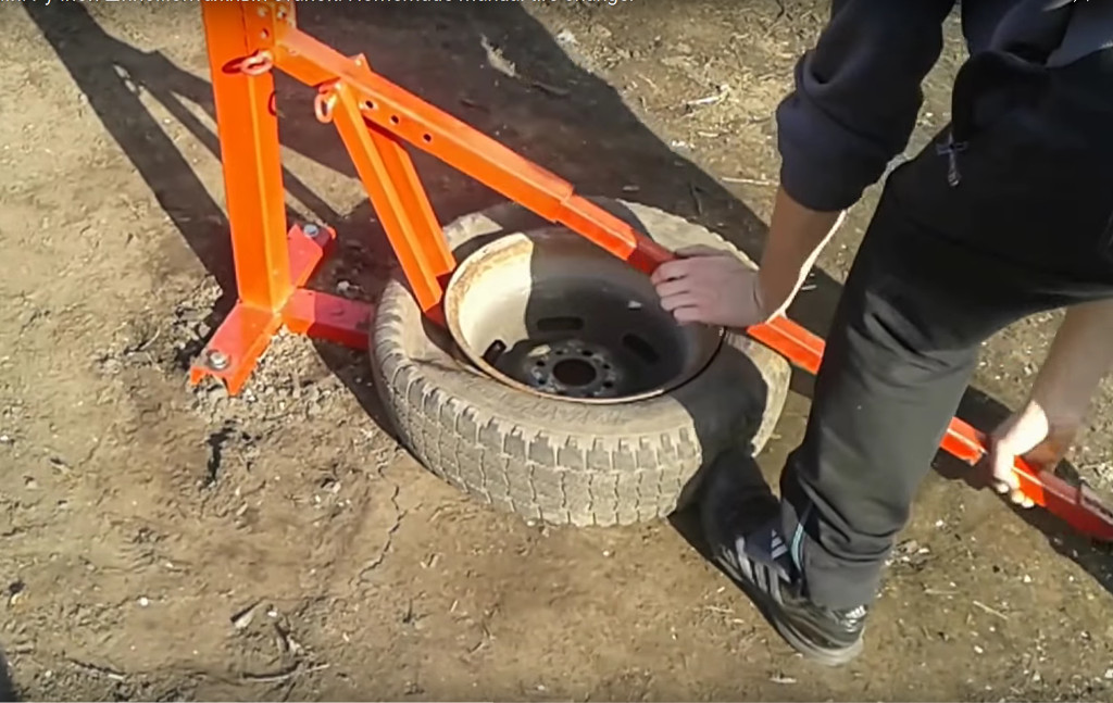 Домашний шиномонтаж своими руками и без затрат. Простейший станок - Обсуждение с