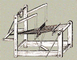 Ткацкий станок старинный схема