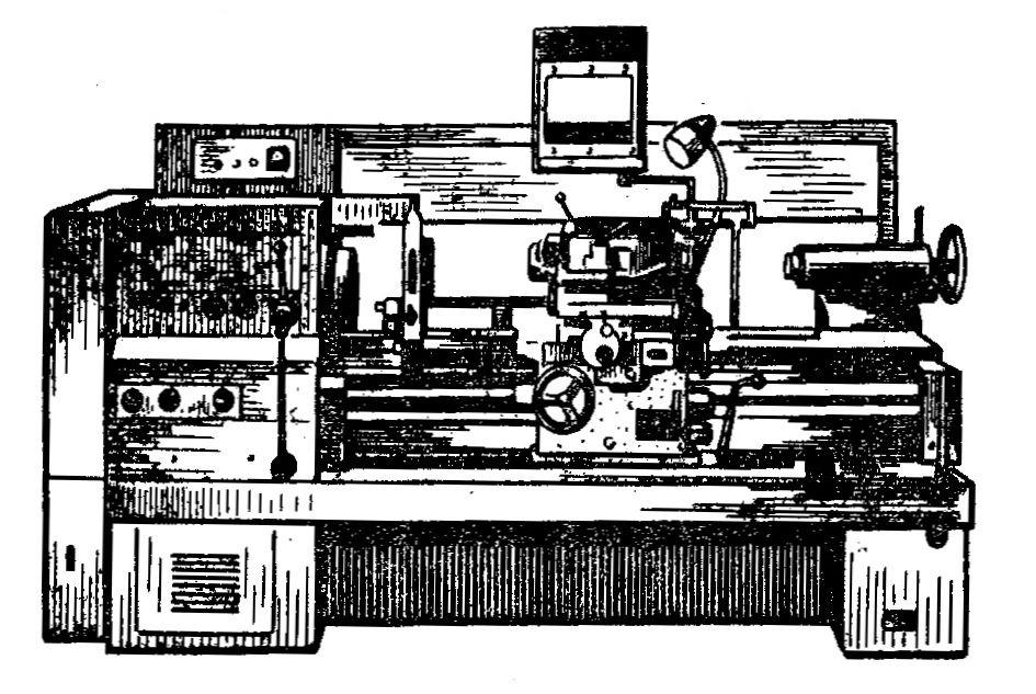 Рисунок токарно винторезного станка