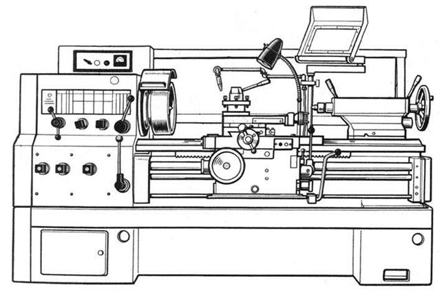 Рисунок станка токарного станка