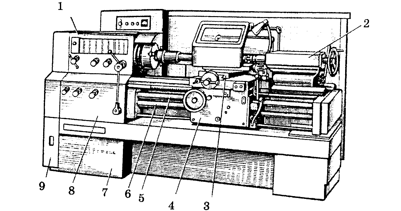 Рисунок станка токарного станка