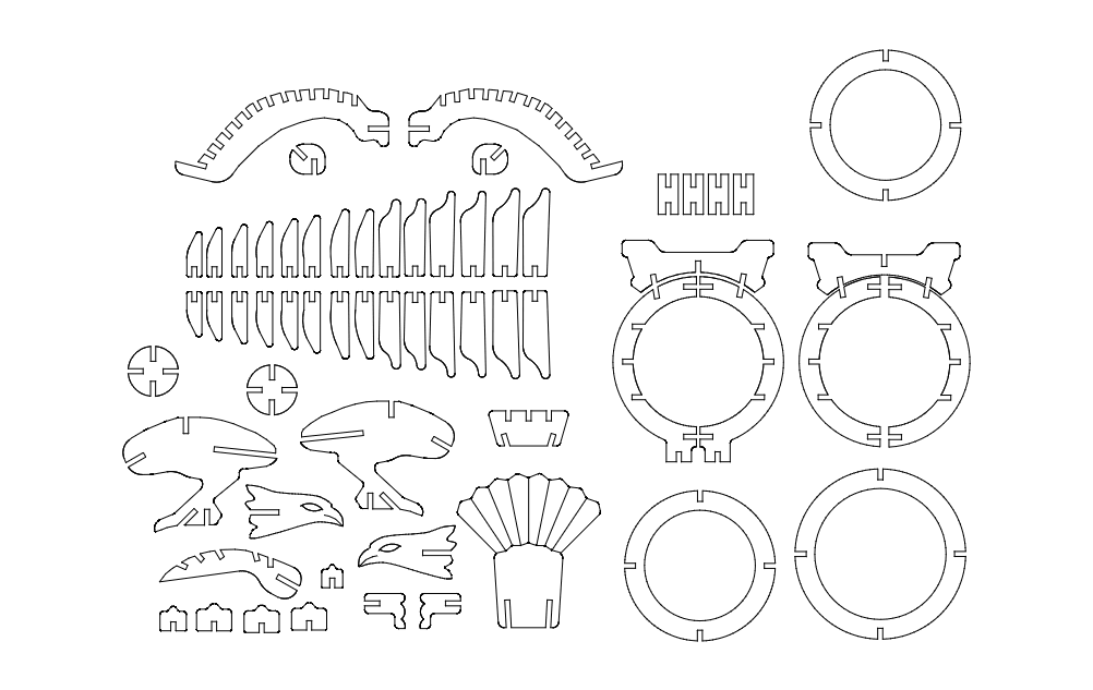 Чертежи лазерная резка dxf