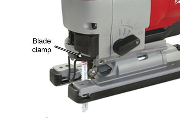 Jigsaw blade clamp, blade holder