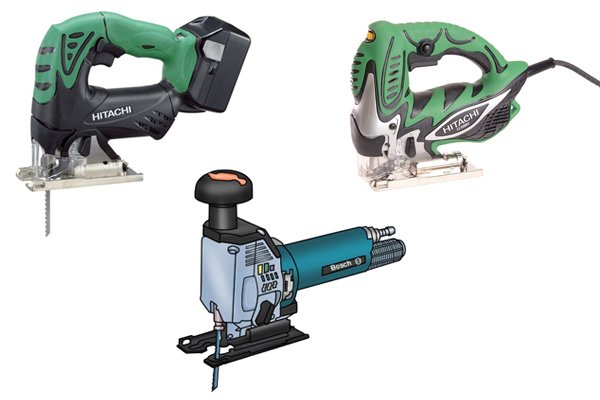 Types of jigsaw: corded, cordless, pneumatic
